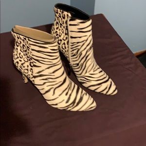Tabare Mixed Animal-Print Booties
